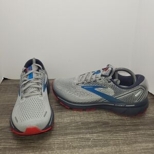 Brooks Gray and Blue Athletic Shoes